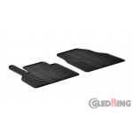 Original Gledring Passform Fußmatten Gummimatten 2 Tlg.-Fixing - Renault Kangoo Cargo 2008 ->2016->